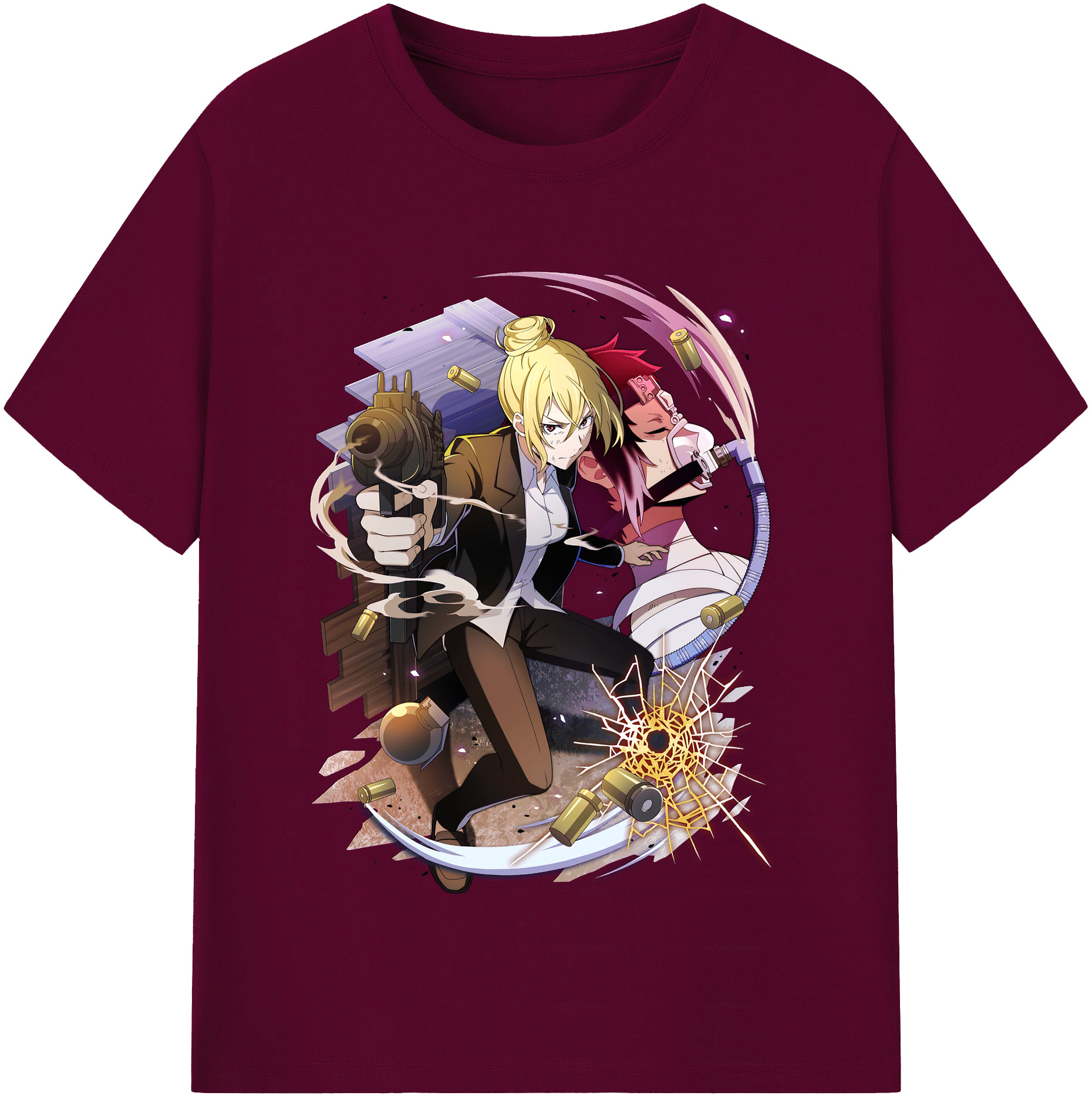（画像用） 文豪ストレイドッグス Bungo Stray Dogs レディースカジュアルプリントTシャツ（綿100％）